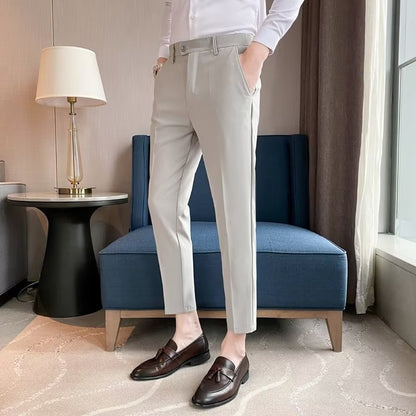 Business Mens Casual Straight-leg Suit Pants